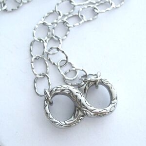 Large Eternity Stainless Steel Necklace